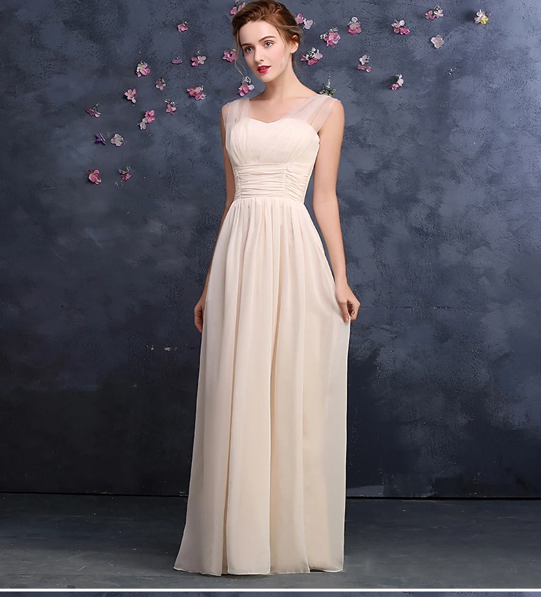 Vestidos de madrinha Новое сексуальное шифоновое Тюлевое платье с v-образным вырезом трапециевидной формы мятно-зеленого цвета шампанского розового Королевского синего цвета лиловое платье подружки невесты длинное платье