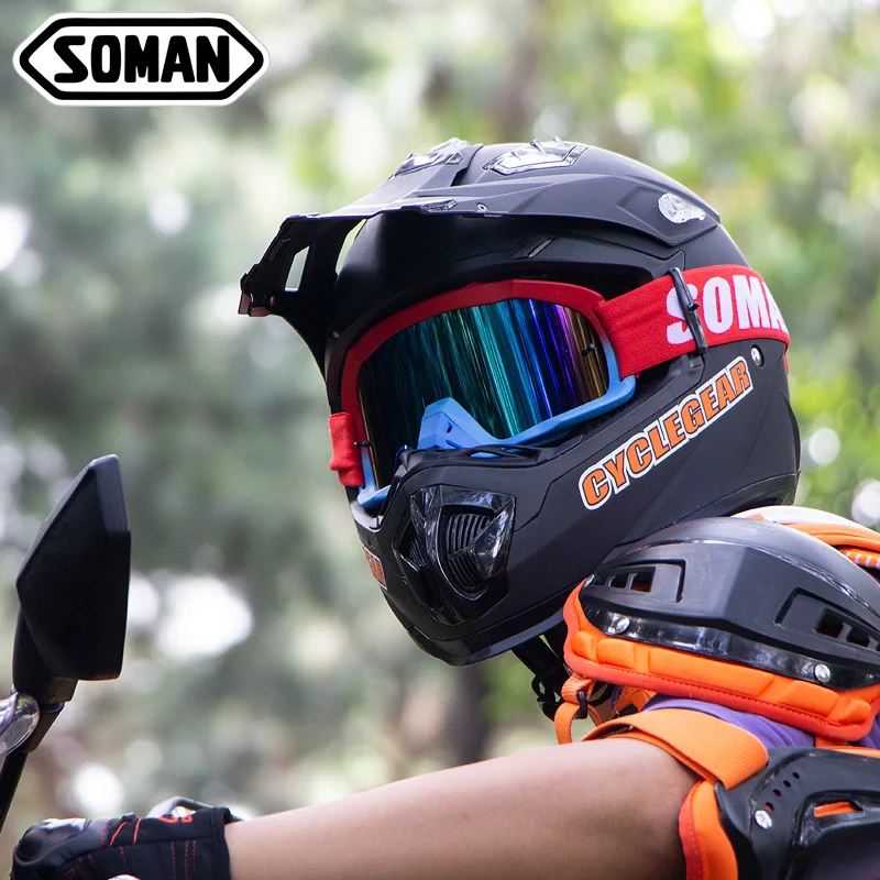 SOMAN SM16 Новые Дорожные очки для мотокросса, очки для квадроцикла, велосипедные очки для мотокросса, Gafas
