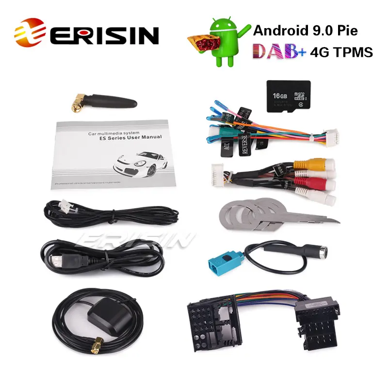 Erisin ES4886V 7 &quotAndroid 9 0 Авторадио DAB + GPS RDS 4G для VW Passat T5 Polo Golf Seat Peugeot 307 | Автомобили и