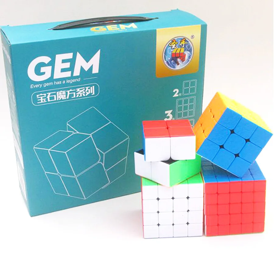 Набор магических кубиков 2x2x2 3x3x3 4x4x4 5x5x5 Megaminx 12 сторонний скоростной кубик набор Cubo Magico Развивающие игрушки для детей