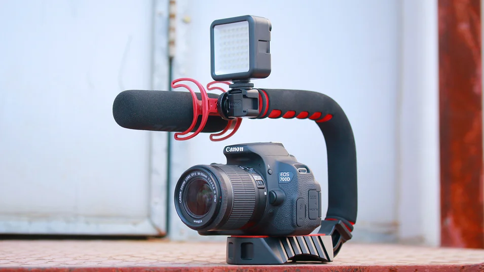 U-Grip pro тройное крепление для обуви DSLR rig 5D2 Ручной Стабилизатор камеры DV steadicam смартфон мобильный видео steadycam установки