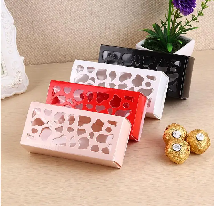 500 шт./лот небольшой полый торт Макарон упаковка коробки роскошная Свадебная