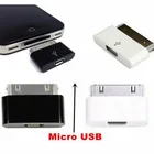 Адаптер зарядный Ascromy Micro USB мама на 30 контактов, конвертер кабеля, адаптер зарядного устройства для Apple iPhone 4, Аксессуары для планшетов 1, 2, 3