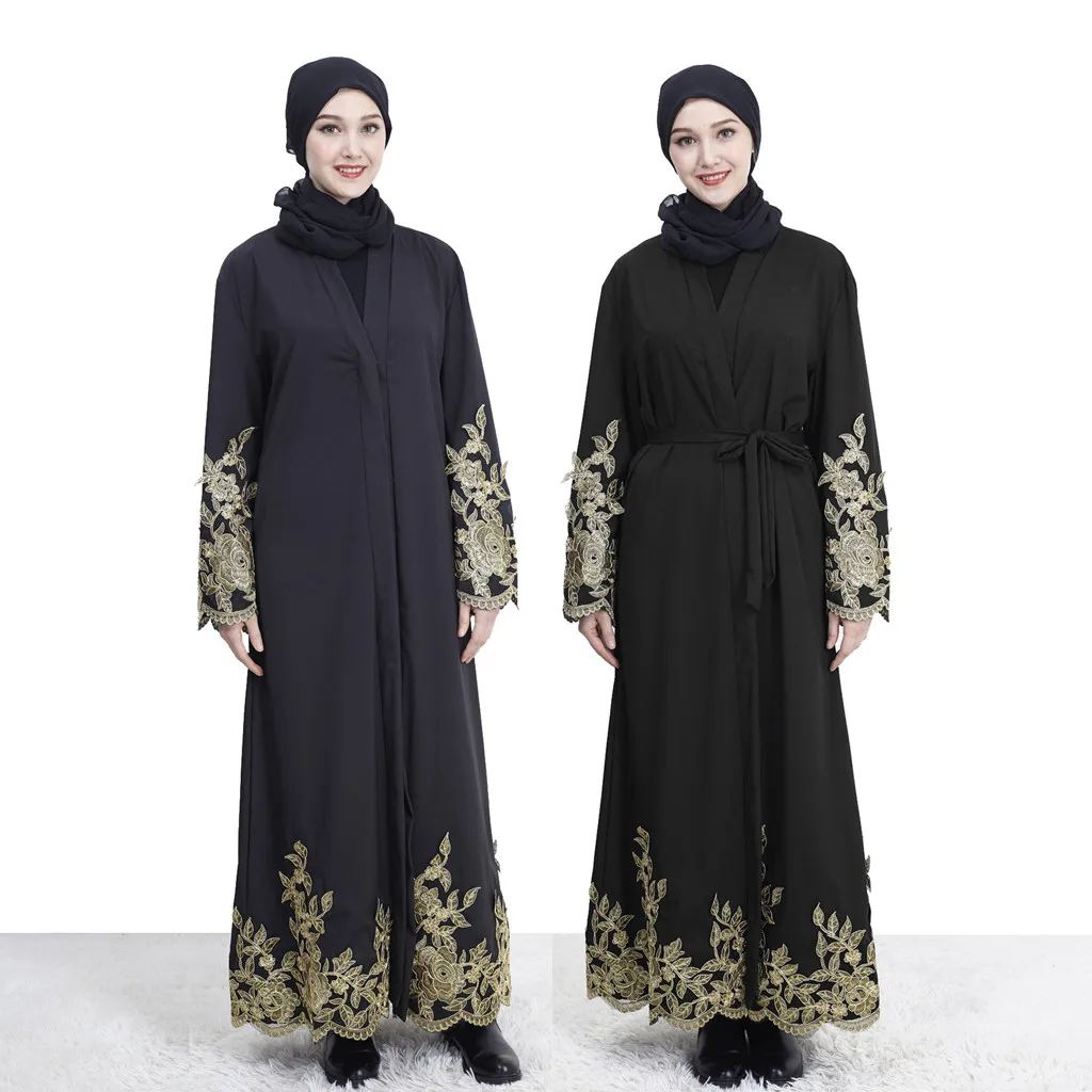CHAMSGEND мусульманское женское платье элегантные модные женские платья Abaya кардиган