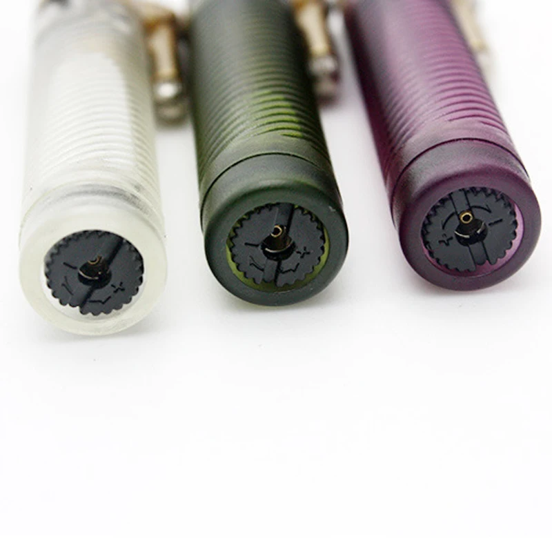 Ветрозащитный Газовой Зажигалки винт Прозрачный Многоразового Бутан Jet Flame Факел