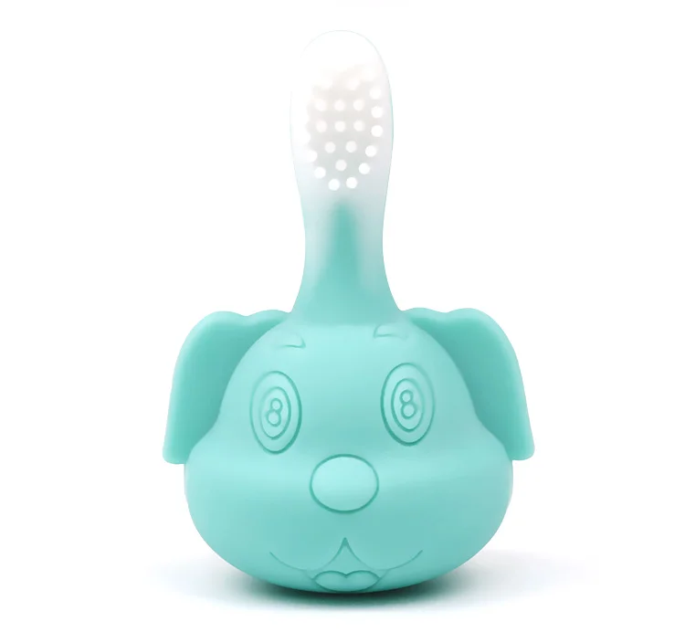 dog toothbrush 02 LOFCA 1 шт. Силиконовые Прорезыватели в виде единорога без бисфенола, коала, игрушки для малышей, для прорезывания зубов, животные, сова, грызун, подарок для ребенка, цепочка-соска для рождения - Цвет: dog toothbrush 02