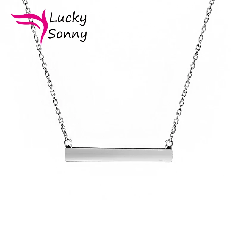 Цепочка с подвеской в виде планки серебро 925 пробы|rose gold necklace|gold necklacechain necklace |
