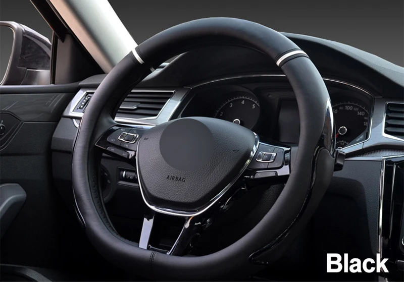 HuiER крышка рулевого колеса автомобиля D форма 6 цветов для Volkswagen VW Golf R Alltrack Passat Nissan Audi TT Renault Citroen peugeot