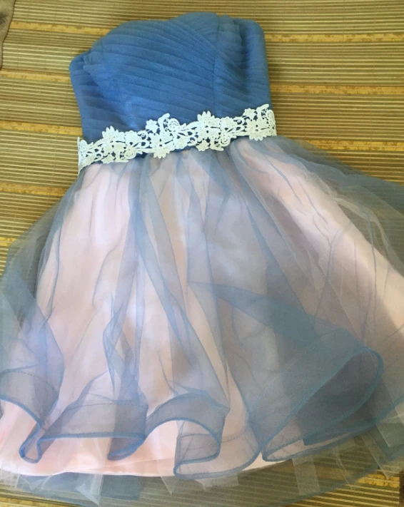 Элегантная женская одежда для девочек синие вечерние платья на бретельках