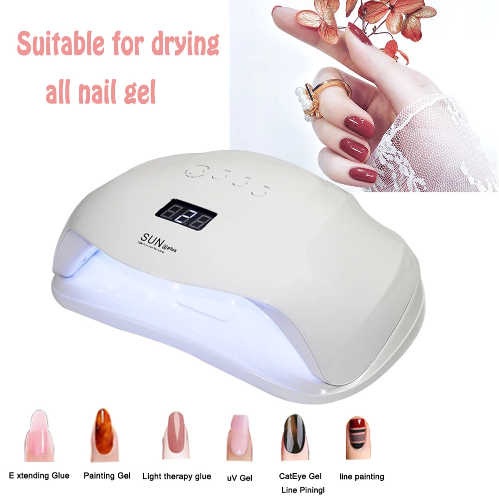 Светодиодная УФ лампа для ногтей 72 Вт высокая мощность всех видов гель лака