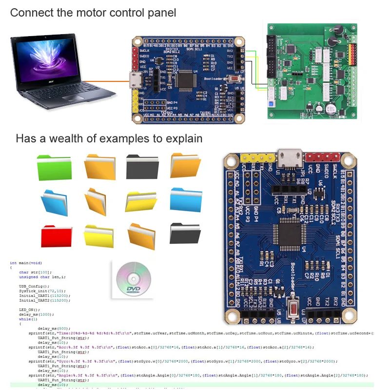 Оригинальная смарт-плата WitMotion STM32 Embeded V2 плата разработки для оценки |