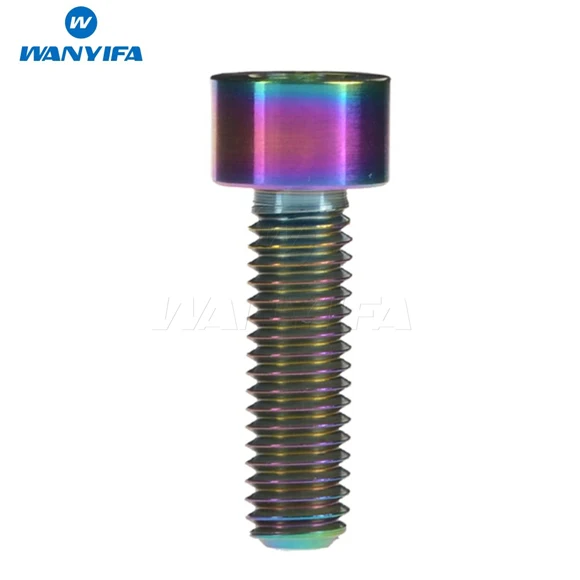 M6x20mm Rainbow Титановый "Wanyifa" Ti Болт M6 x 20 25 30 35 мм для наушников - Цвет: M6x20mm Rainbow