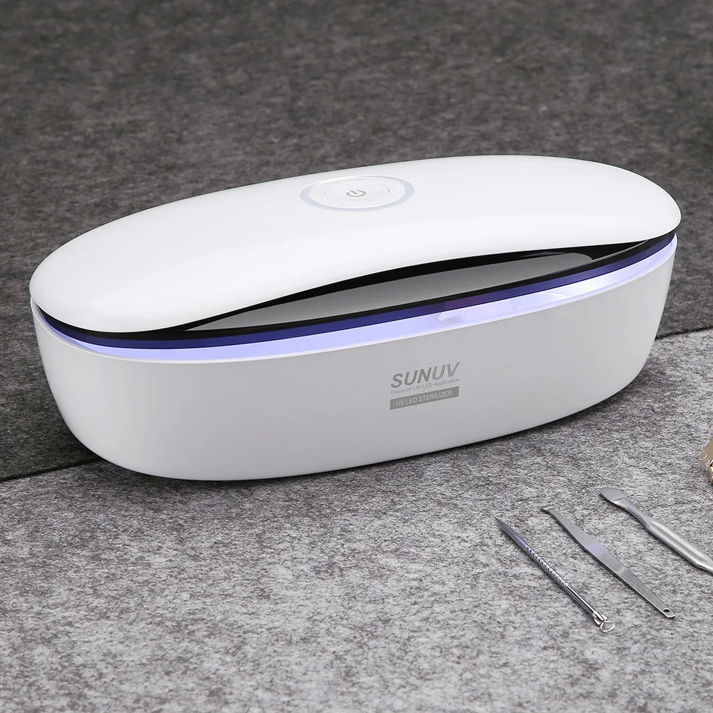 UVC LED Sterilizer Box Facial Care Tools Storage Portable Disinfection for Beauty | Красота и здоровье