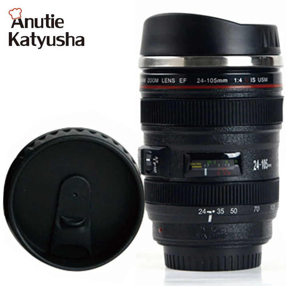 Фотокружки из нержавеющей стали 400 мл|mug coffee|gift cupcamera lens mug |