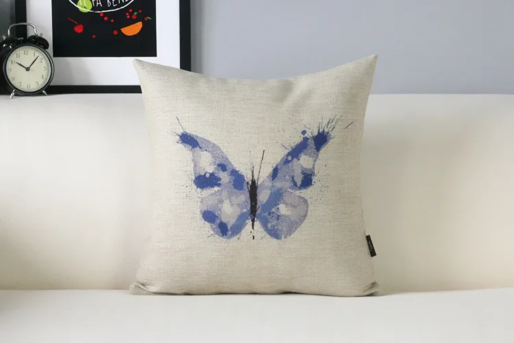 Тропический лес литературная ностальгия Подушка птица подушка с бабочкой