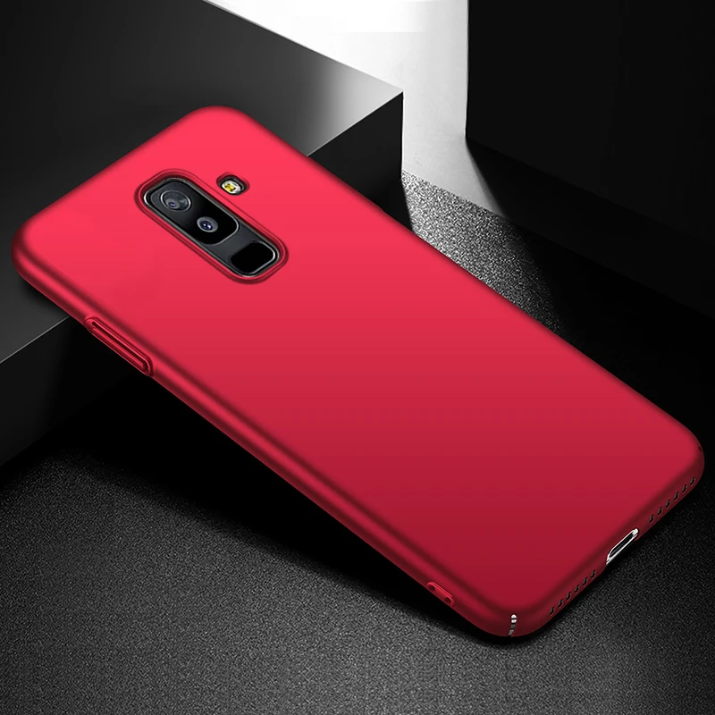 YonLinTan Coque чехол для samsung galaxy A6 A 6 A6S Plus Жесткий ПК на роскошный простой, матовый Защитная задняя панель для телефона Etui