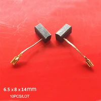 10pcslot 6 5x8x14mm carbon brushes for bosch gws7 100 7 125 720 angle grinder free shipping