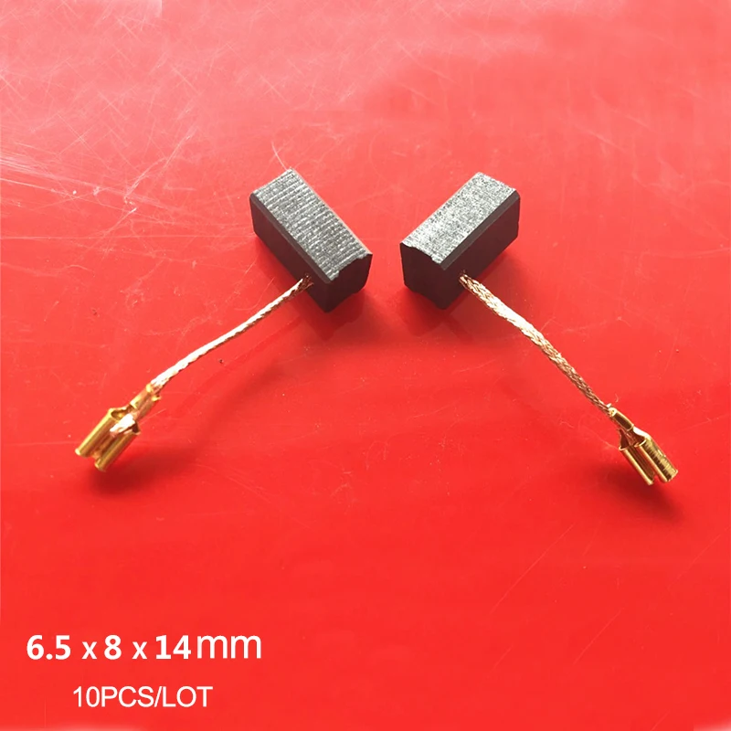 10 шт./Лот 6 5x8x14 мм карбоновые щетки для Bosch GWS7 100 7 125 720 угловая шлифовальная машина