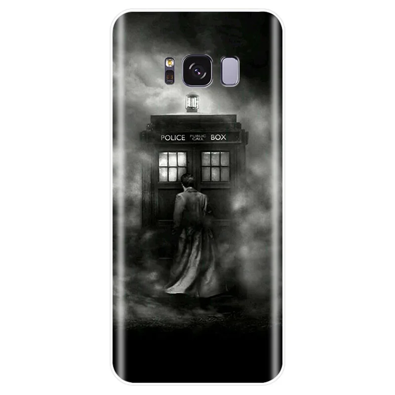 Doctor who tardis синий чехол Мягкий Силиконовый ТПУ для телефона Samsung Galaxy NOTE 8 9 S6EDGE S6 S7 S8 S9