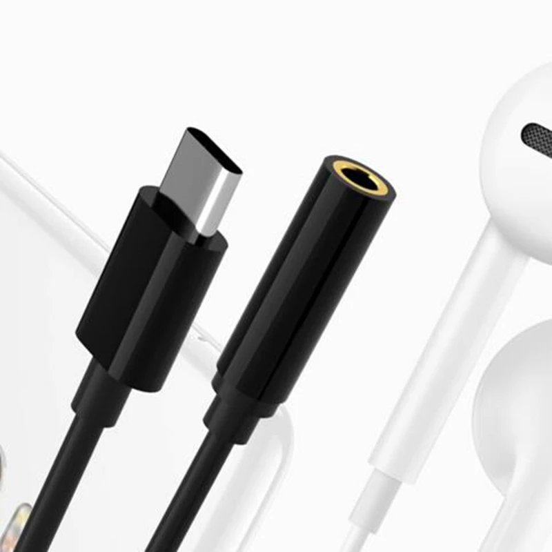 100 шт usb type-C до 3,5 мм разъем для наушников AUX аудио кабель адаптер для samsung LG Nexus Oneplus Nokia Xiaomi huawei