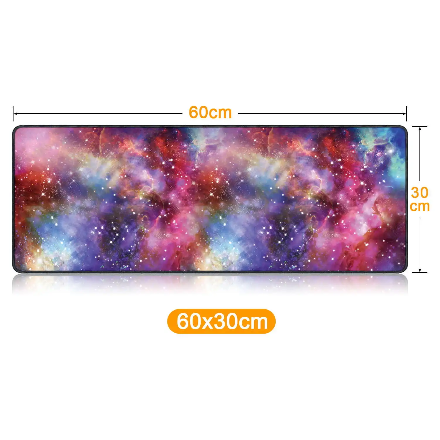 Большой игровой коврик для мыши, геймер, сплошной цвет, фиксирующий край, клавиатура, коврик для мыши, игровой стол, коврик для мыши - Цвет: yinhexi60x30