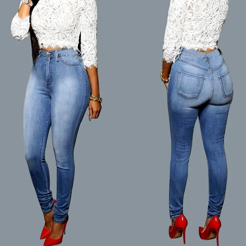 

MIND FEET Women Jeans High Waist Stretch Slim Pencil Denim Pants Female Tight Capri Skinny Jeans Female Autumn Summer Trousers