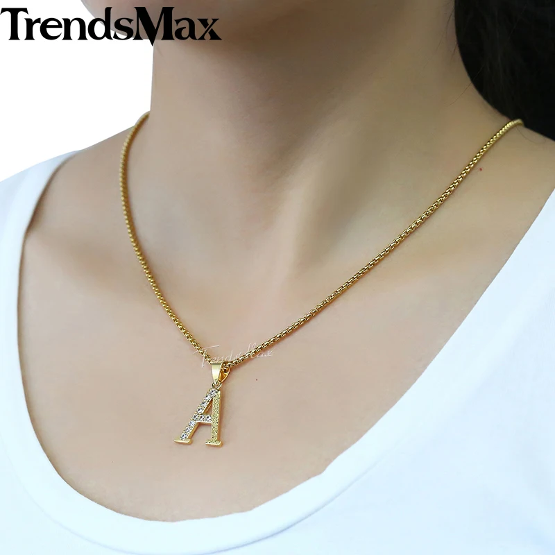 Подвеска с фианитом Trendsmax для женщин и девочек колье надписью 26 золотые подвески