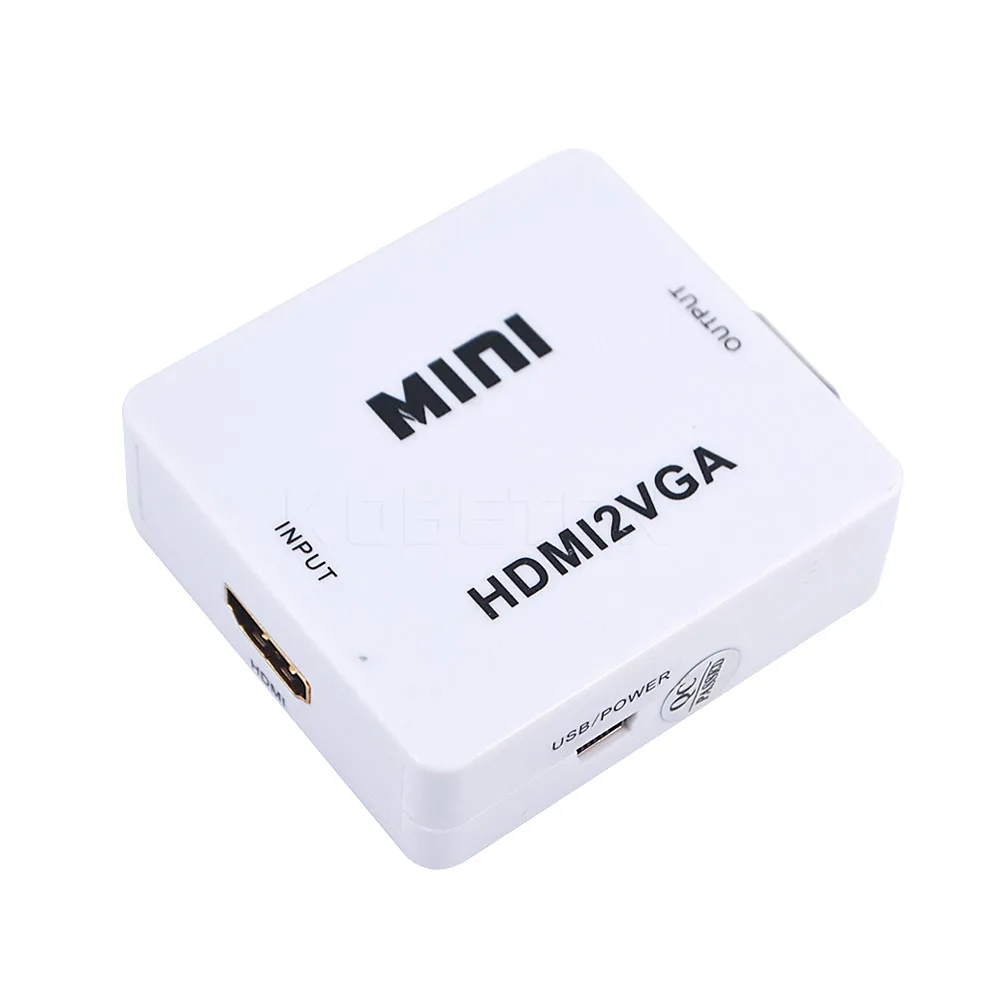Kebidumei новейший мини 1080 P адаптер преобразователь разъем с Аудио HDMI совместимый VGA