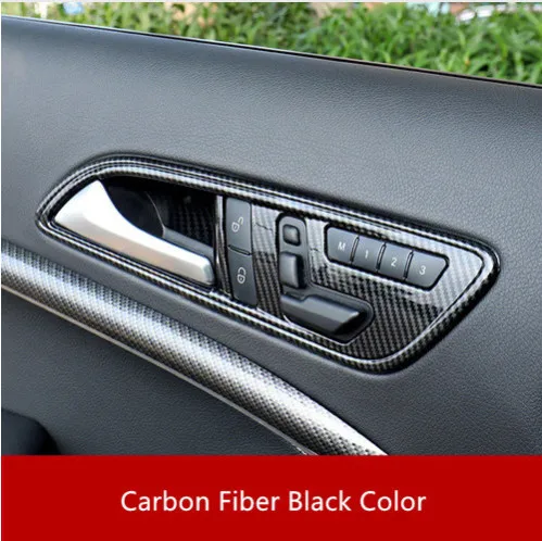 Внутренняя дверная чаша из углеродного волокна ABS 4 шт. для Mercedes Benz CLA(13 18) GLA(13 15) A(13