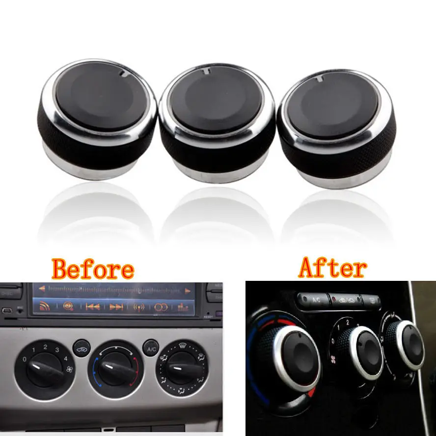 Панель управления тепловым потоком воздуха 3x Кнопочная Крышка для Ford Focus 2 MK2 3 MK3