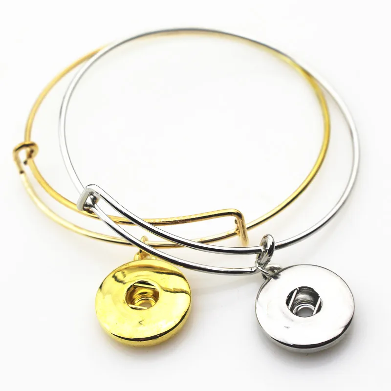Mix Color 20pcs/lot Adjustable Bangles Snap Bracelet fit 18mm Ginger Buttons Jewelry DIY Bracelet&Bangles Charms | Украшения и