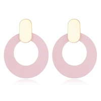 long drop earrings for women fashion jewelry pink hanging dangling earrings femme korean earrings brincos 2020