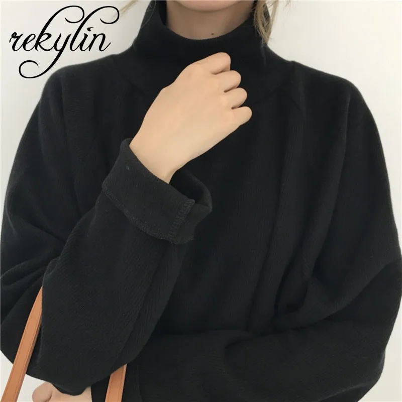 Women's High Collar Thick Long-sleeved Sweater Spring and Autumn Wild Loose Hooded Student Shirt | Женская одежда
