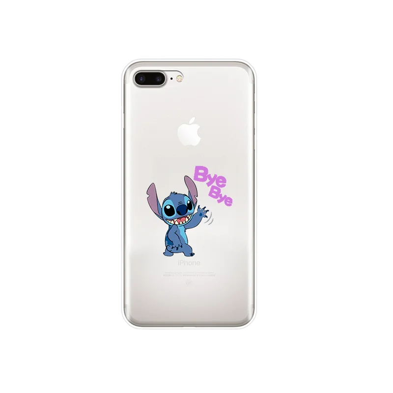 Силиконовый мягкий ТПУ чехол для телефона Disneys Stitch для Apple iPhone X XR XS MAX 7 8 7plus 6 6S Plus 5 5S SE - Color: 925