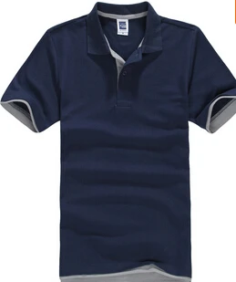 Бренд Camisa PoloShirt, Мужская Дизайнерская хлопковая рубашка, мужские футболки с коротким рукавом, спортивные футболки, футболки для тенниса размера плюс, XXXL, Blusas, топы - Цвет: navy