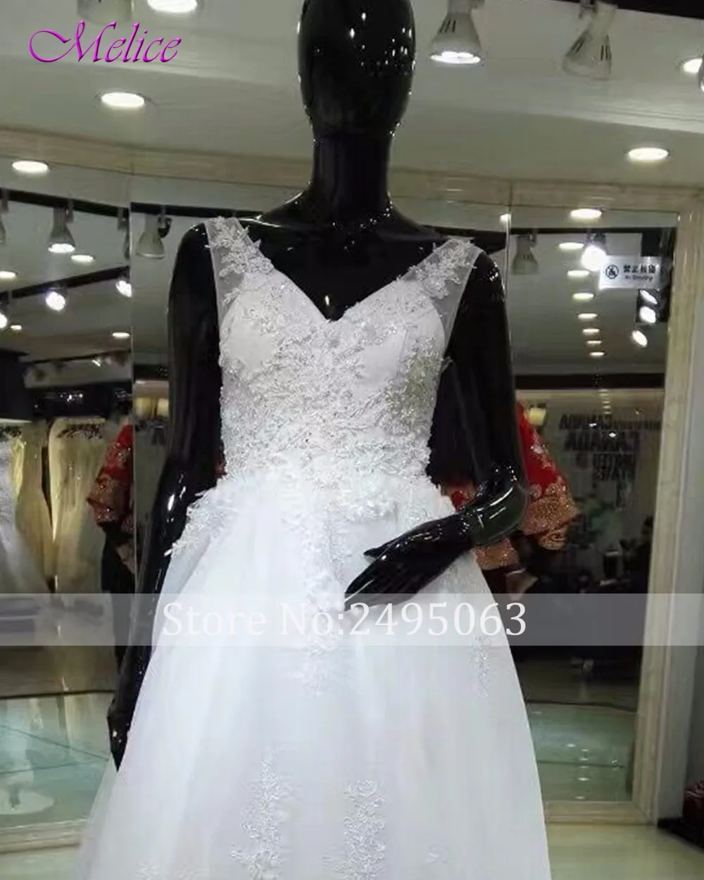 Melice Chic Appliques Beaded High Low A-Line Princess Wedding Dresses 2019 V-neck Lace Up Bohemian Gown Robe De Mariage | Свадьбы и