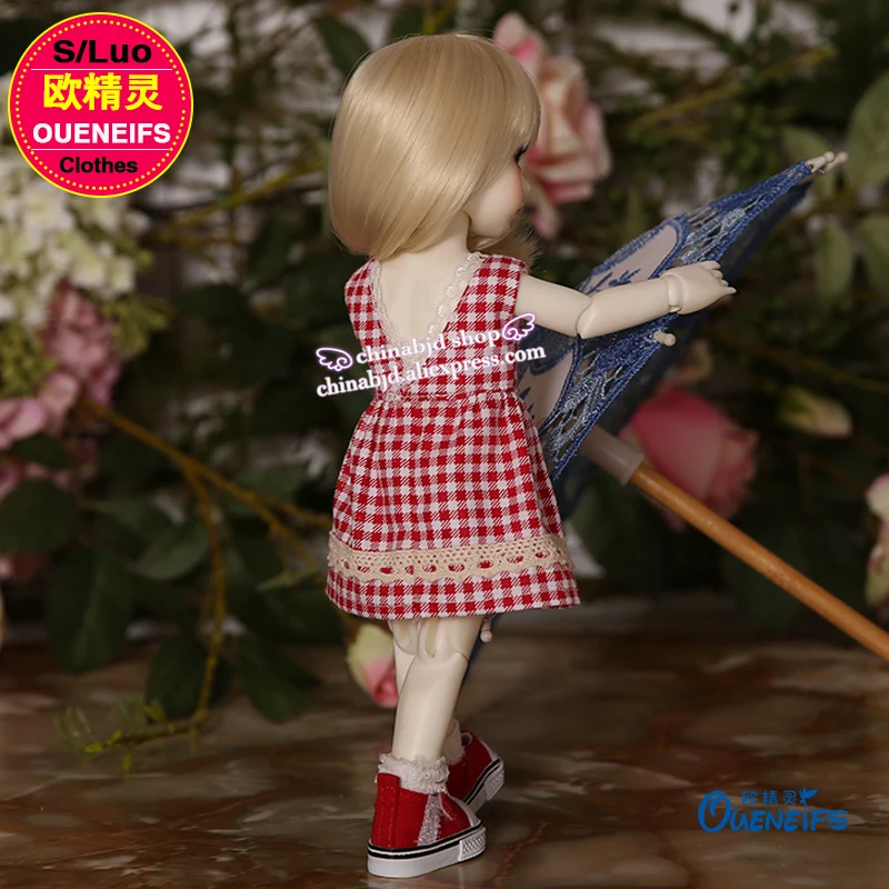 BJD SD кукольная одежда 1/6 свежая клетчатая юбка черный синий три цвета для тела YF6 до 119 аксессуары для кукол