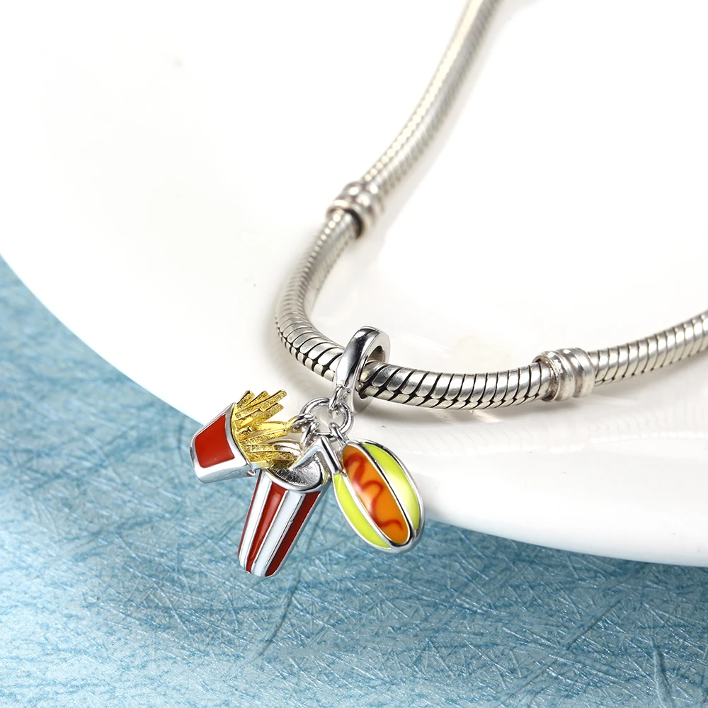 Женский браслет-талисман с бусинами из серебра 925 пробы | Украшения и аксессуары