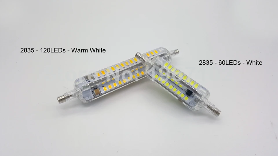 Распродажа R7s Светодиодная лампа 78 мм 7 Вт кукурузная 118 15 AC 110 В 220 4014 SMD