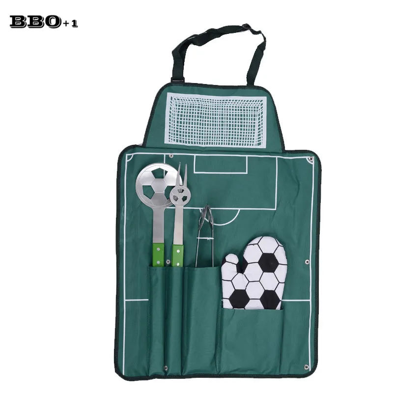 Набор инструментов для барбекю комплект из 5 предметов фартук вилка нержавеющей