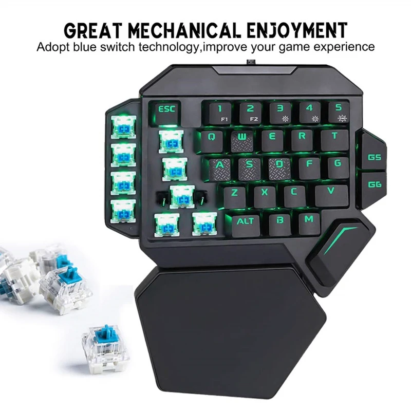 K50 Проводная игровая механическая клавиатура синий переключатель RGB