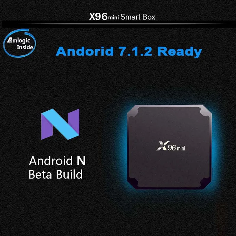 Смарт ТВ приставка X96 мини ОС Android 7 1 2 Гб 16 четырехъядерный процессор Amlogic S905W 4 ГГц