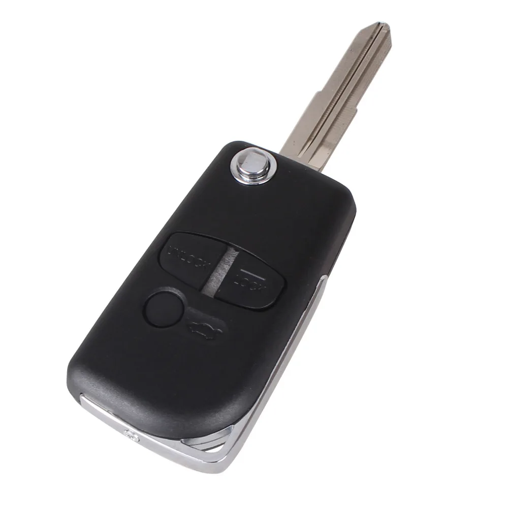 KEYYOU модифицированный складной чехол для автомобильного ключа с 3 кнопками и