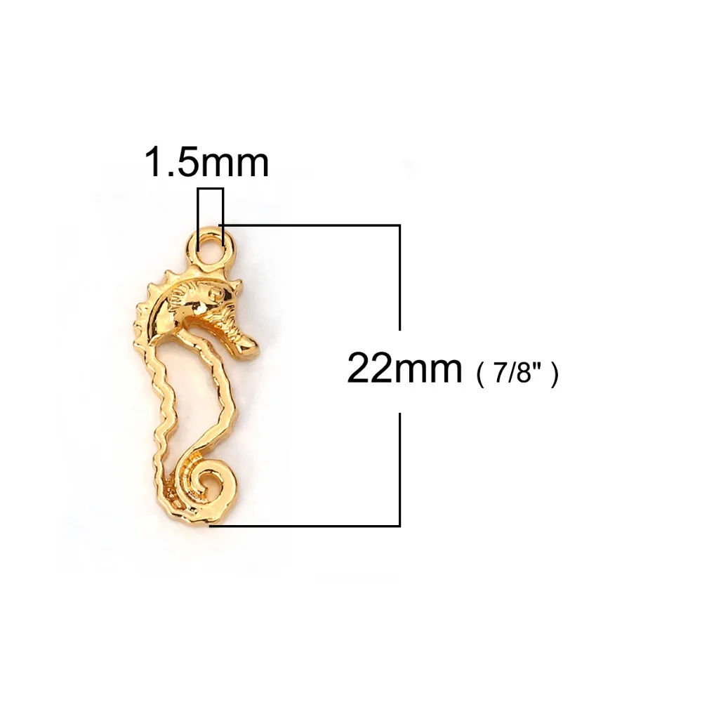 DoreenBeads подвески из цинкового сплава с открытой спинкой для металлического золота