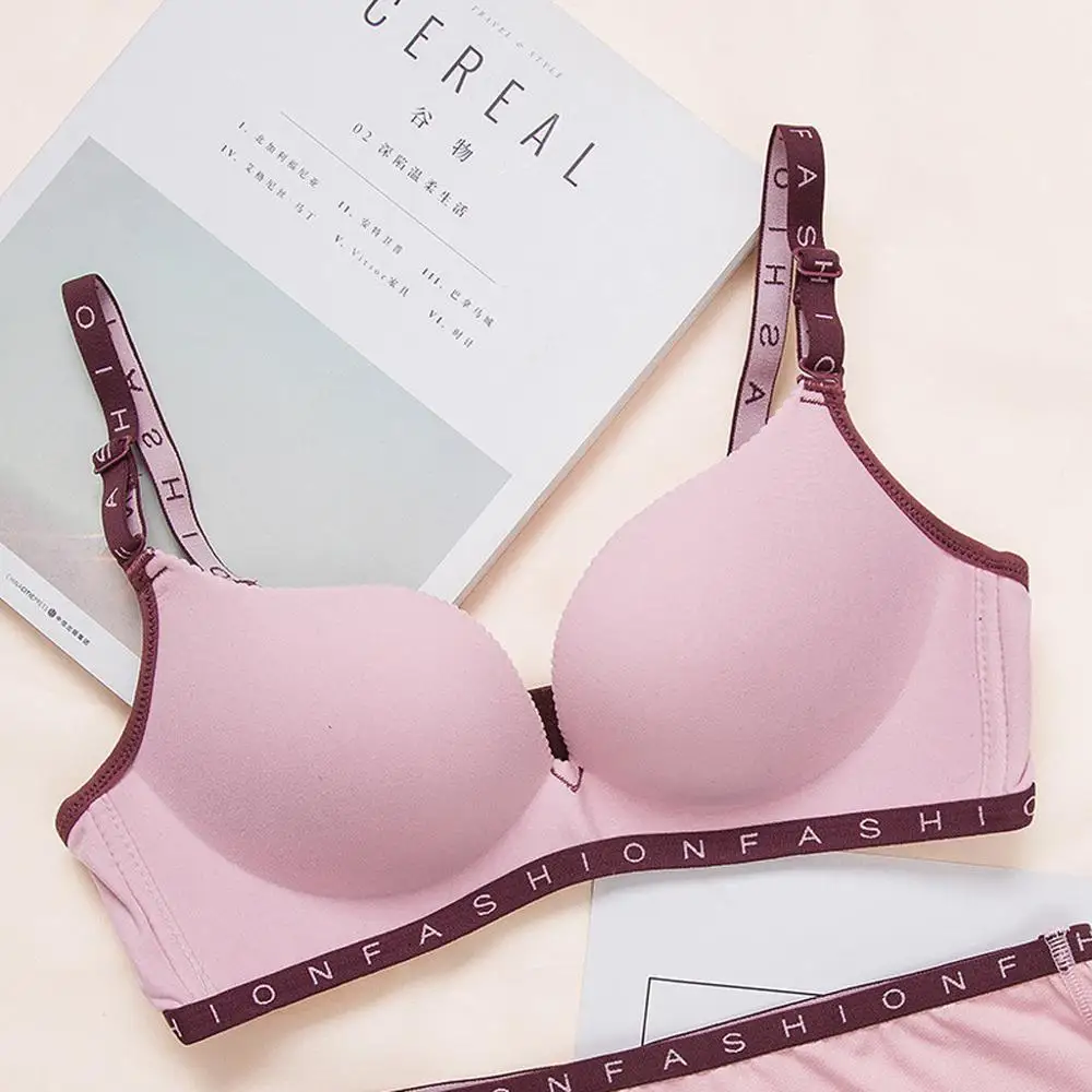 Модные сексуальные бюстгальтеры с буквенным принтом для женщин бюстгальтер