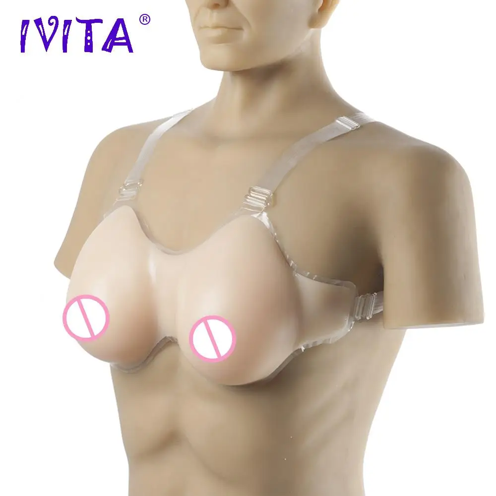 IVITA 1800 г Лидер продаж силиконовые формы груди поддельные Drag queen Трансвестит
