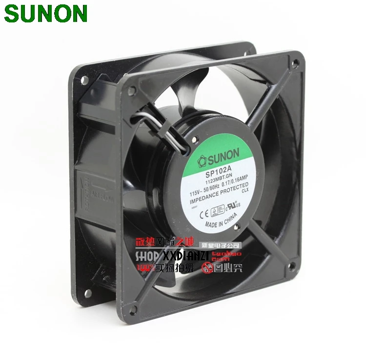 For Sunon SP102A 1123MBT.GN 12038 12cm 120mm AC 115V/110V 12cm 120mm aluminum server inverter coolin fan