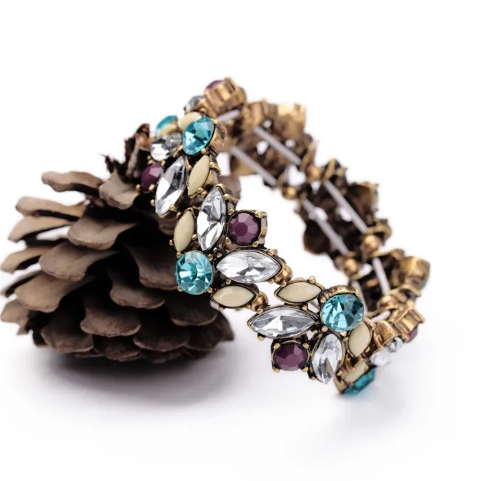 Joolim ясно красочные Друза браслет Для женщин браслет Дизайн Jewelry Никель и свинец