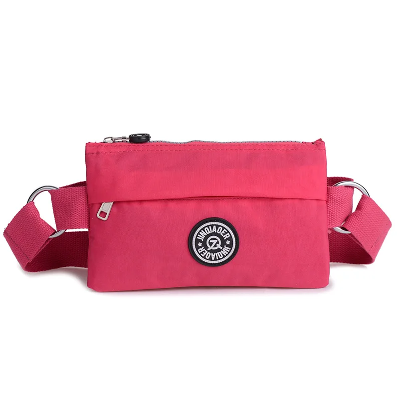 Rose Red Новинка, женская сумка на пояс, модная Женская водонепроницаемая нейлоновая сумка высокого качества, Женская Портативная сумка с небольшой вместительностью - Цвет: Rose Red