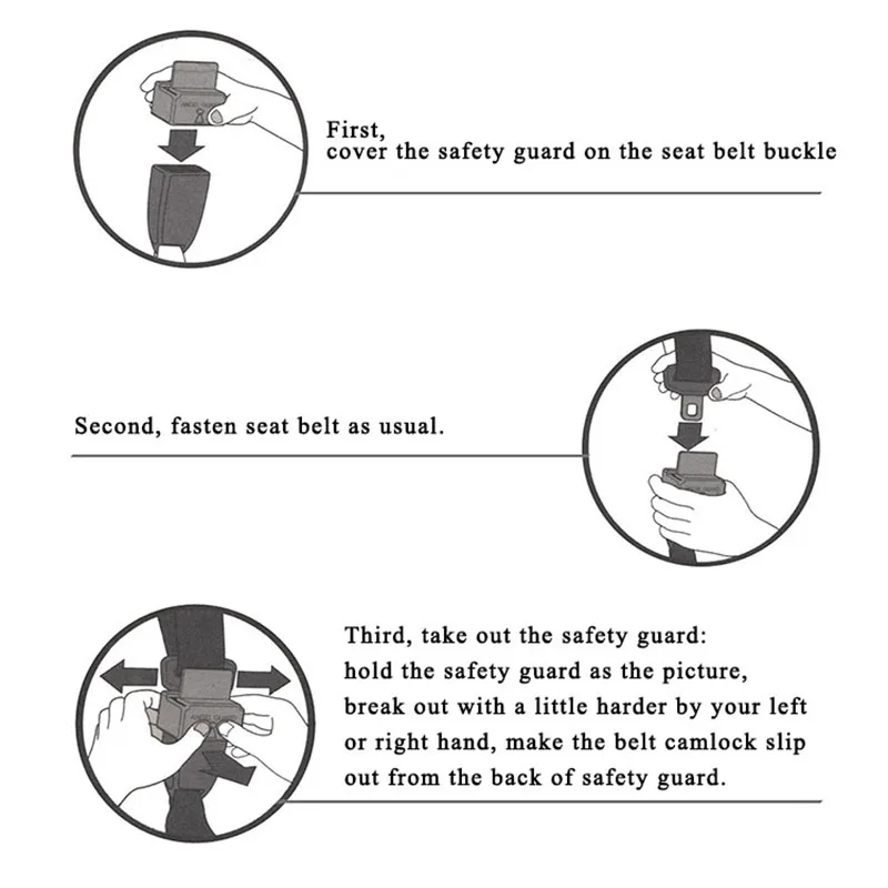 2 x пряжка автомобильного ремня безопасности Безопасность/повязка на запястье
